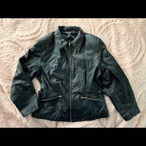 Black Leather moto jacket